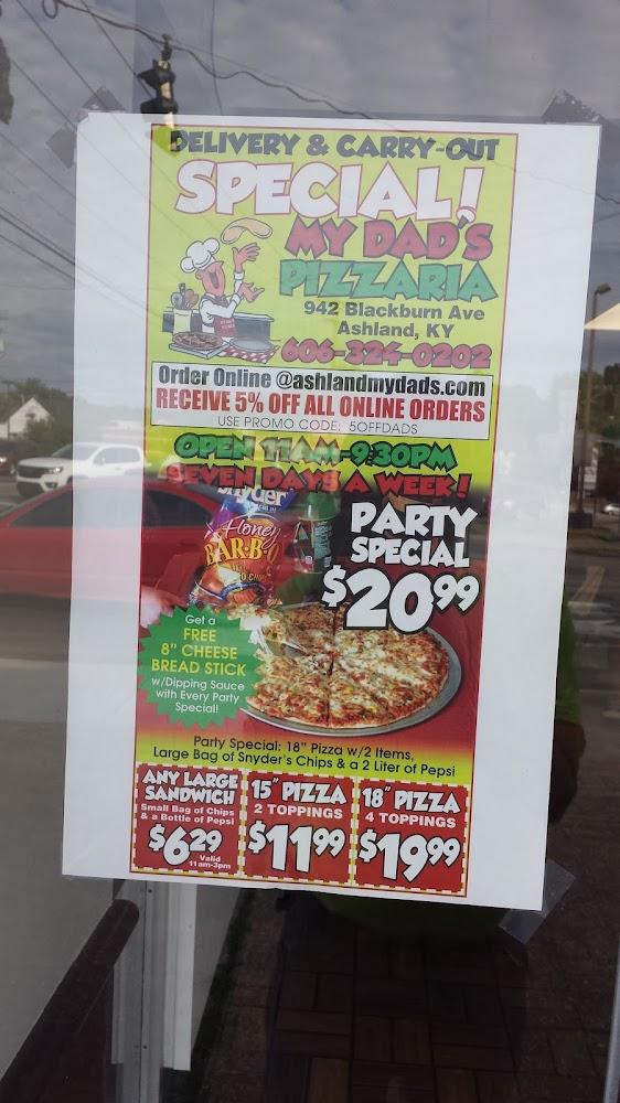 My Dad's Pizzaria 3 Menu image 1
