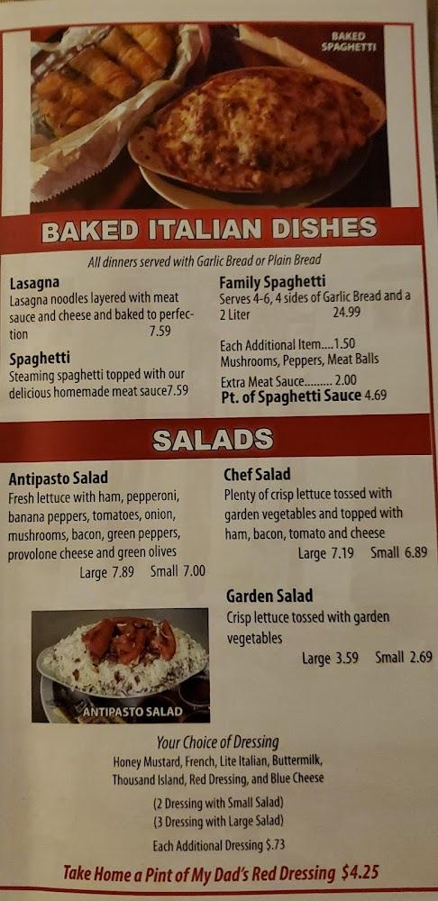 My Dad's Pizzaria 3 Menu image 3